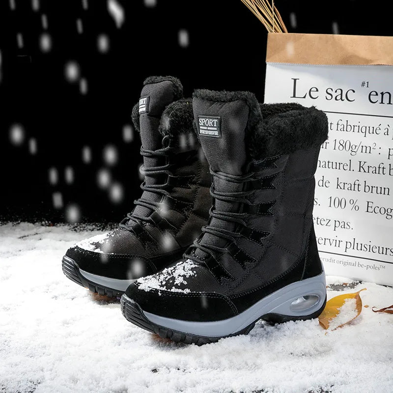 Bottes d'hiver imperméables et chaudes jusqu'à la cheville