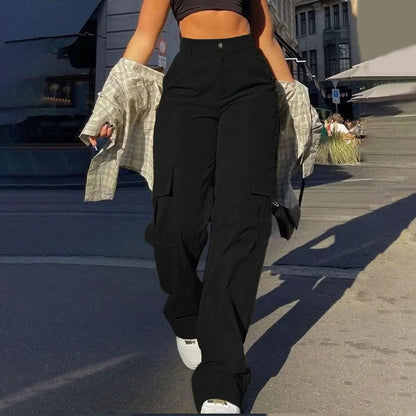 Pantalon cargo femme Confortable Avec de nombreuses poches