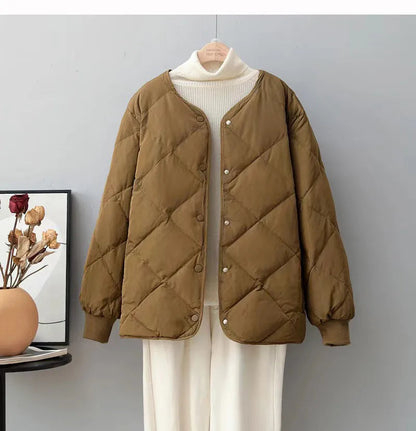 Veste élégante col rond femme boutonnée