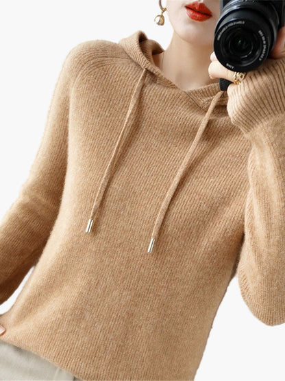 Cardigan doux à capuche - Sweat-shirt à capuche confortable pour femme