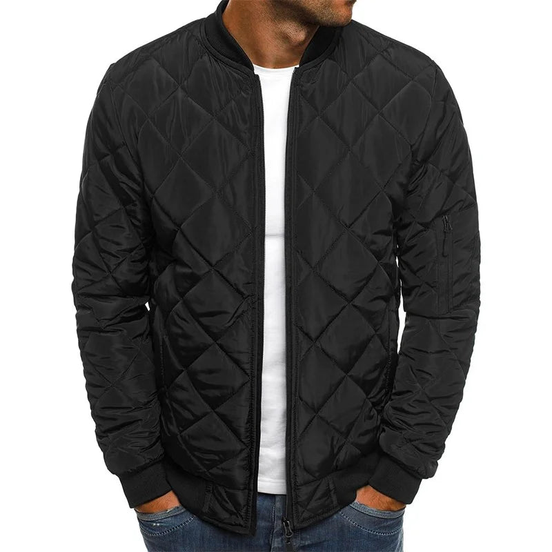 Veste élégante en coton à motif losanges
