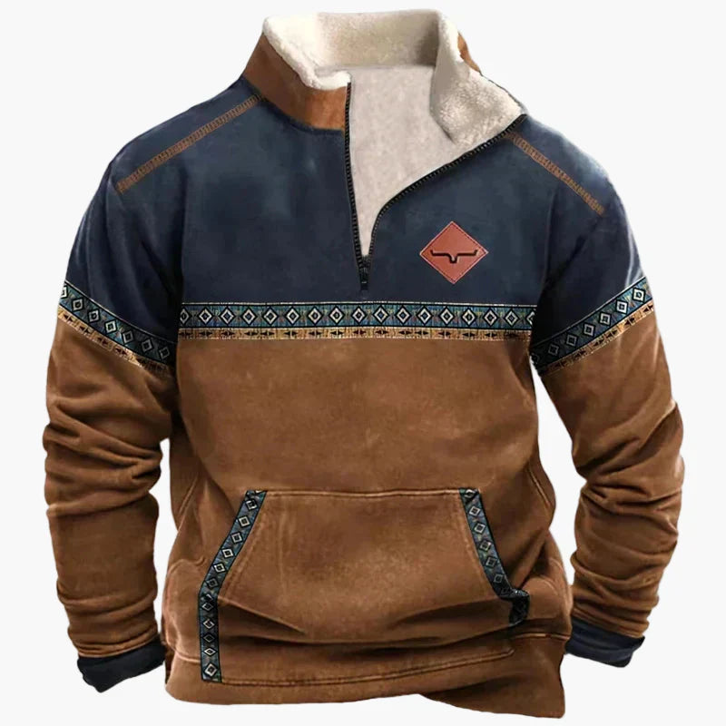 Stilvoller Western Pullover Vintage Look - IdealeKleiden