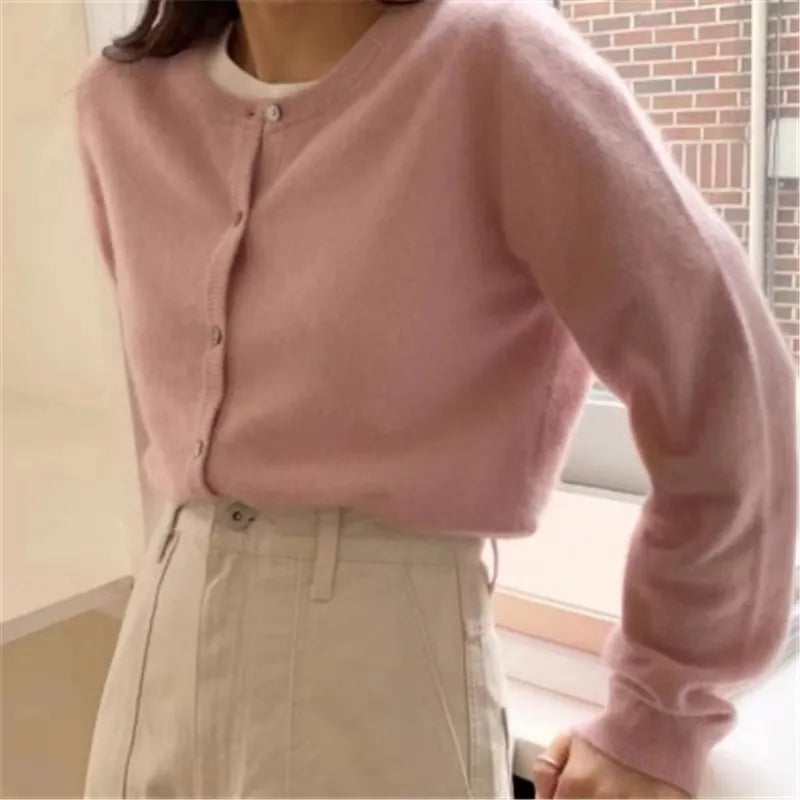 Kuschelige Strickjacke Offen Vorne Damen - IdealeKleiden