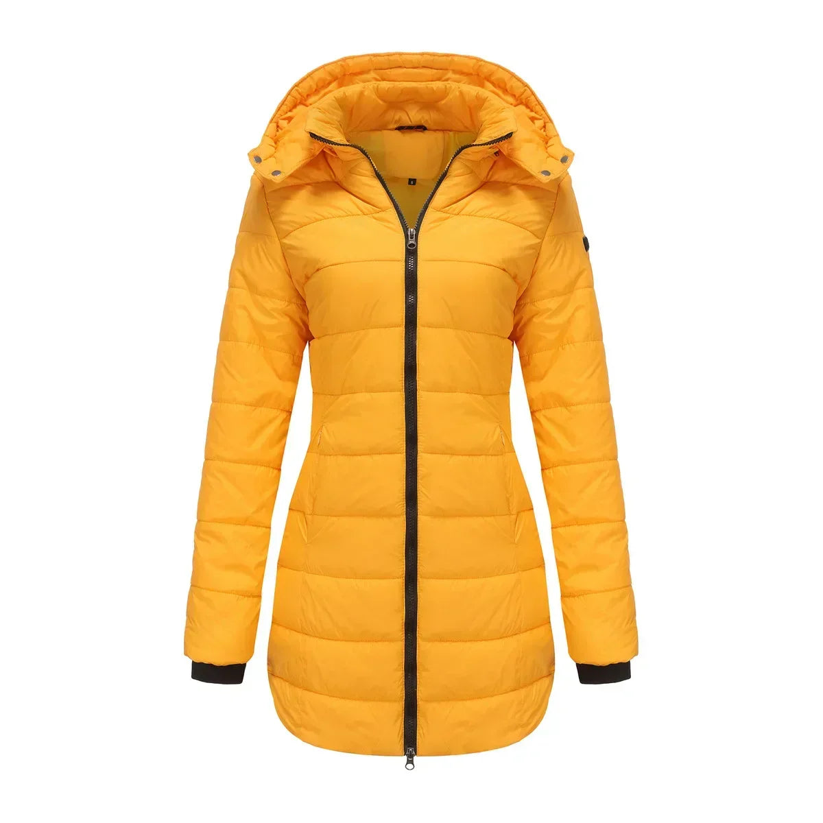 Manteau matelassé d'hiver chaud à capuche pour femme