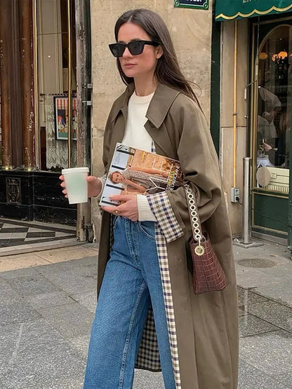 Stylischer Damen Trenchcoat Elegant - IdealeKleiden