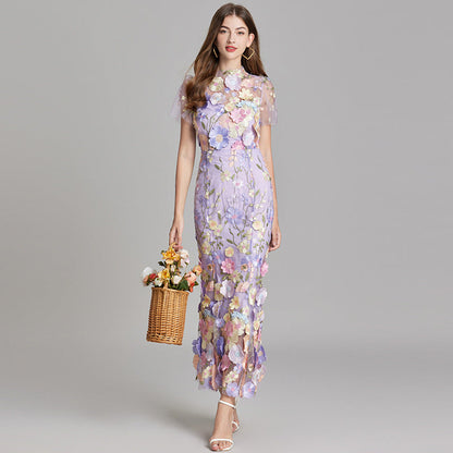 Robe longue sans manches style maxi pour femme