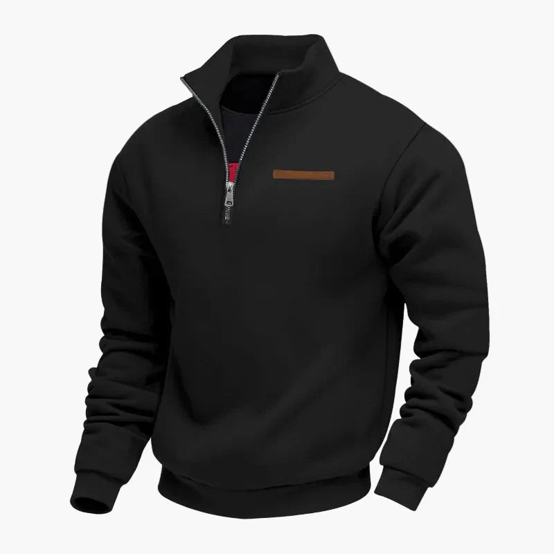 Sweat-shirt col montant de voyage pratique
