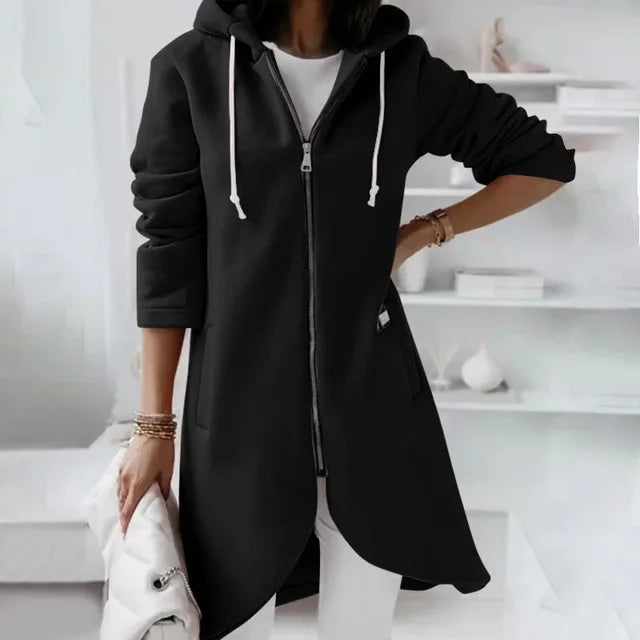 Cardigan élégant à capuche pour femme