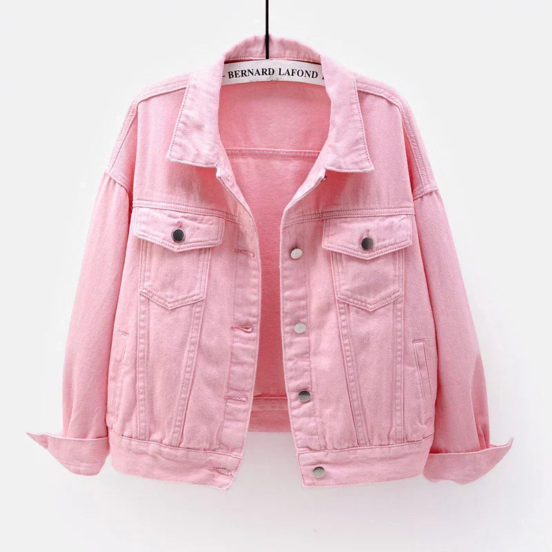 Veste courte pour femme avec boutons et poche poitrine