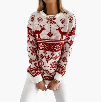 Pull de Noël motif renne Hiver