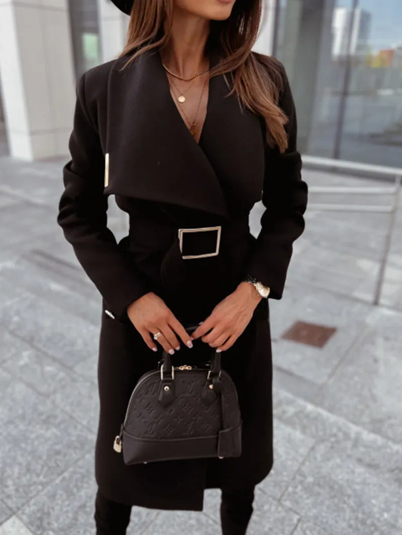 Manteau d'hiver long et élégant pour femme