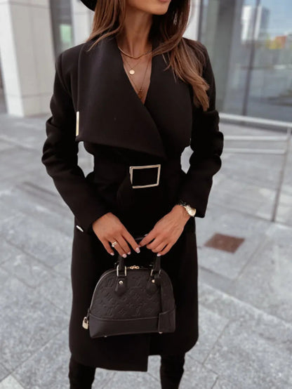 Manteau d'hiver long et élégant pour femme