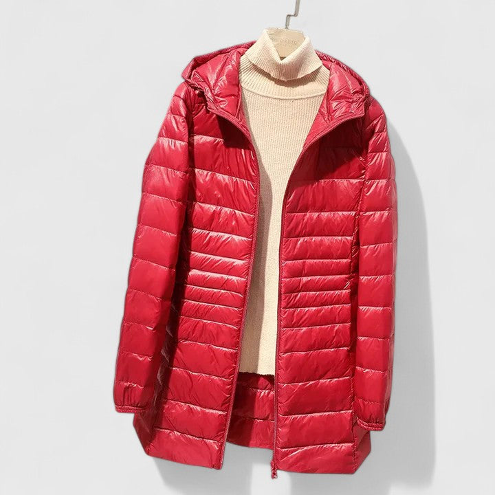 Manteau matelassé femme hiver chaud fermeture éclair