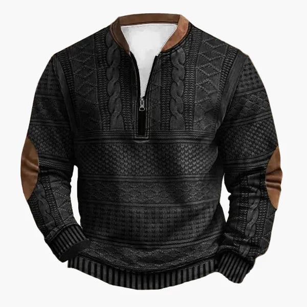 Pull en tricot torsadé automne-hiver