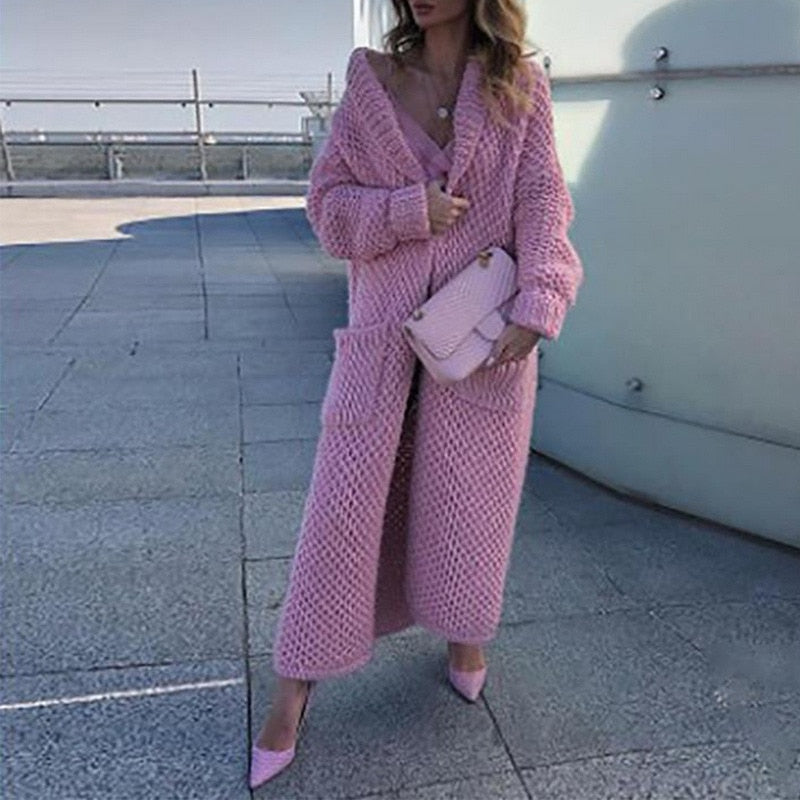 Gilet d'hiver long et chaud pour femmes et hommes