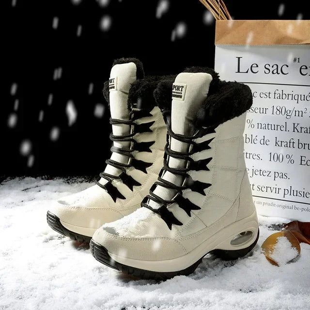 Bottes d'hiver pour femme chaudes et isolées
