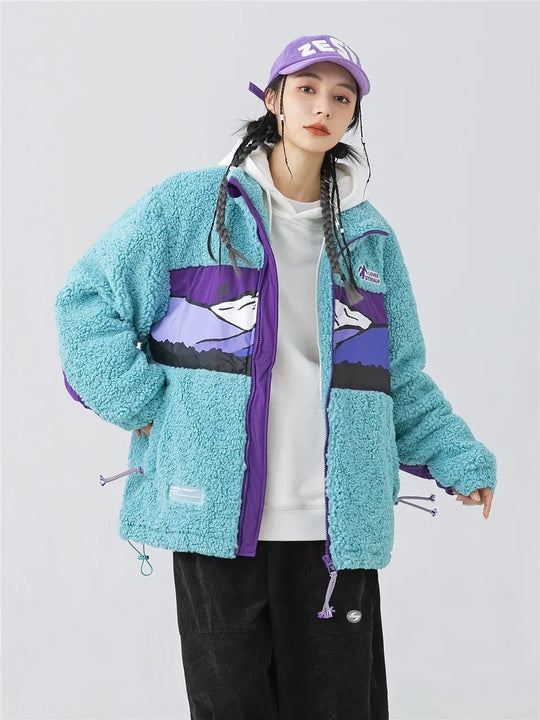 Veste en laine oversize chic