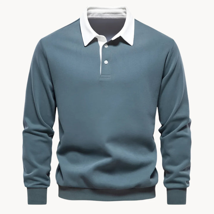 Polo Homme Hiver Pull Élégant Chaud