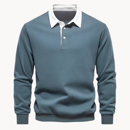 Polo Homme Hiver Pull Élégant Chaud