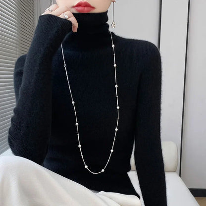Sous-pulls douillets en laine pour femmes