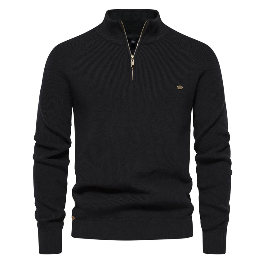 Pull Homme Tricot Moderne Fermeture Éclair