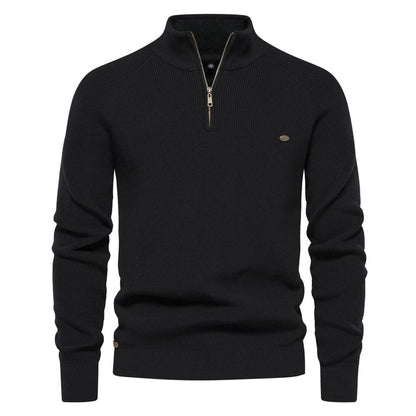 Pull Homme Tricot Moderne Fermeture Éclair