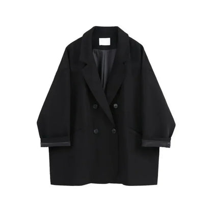 Blazer stylé à double boutonnage grande taille