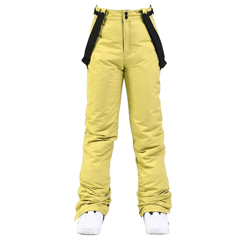 Pantalon de ski unisexe d'hiver à bretelles