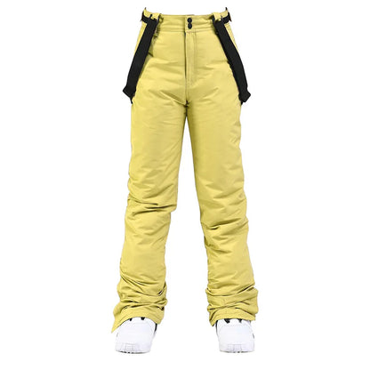 Pantalon de ski unisexe d'hiver à bretelles
