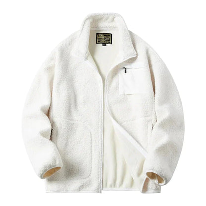 Veste polaire unisexe style outdoor avec fermeture éclair