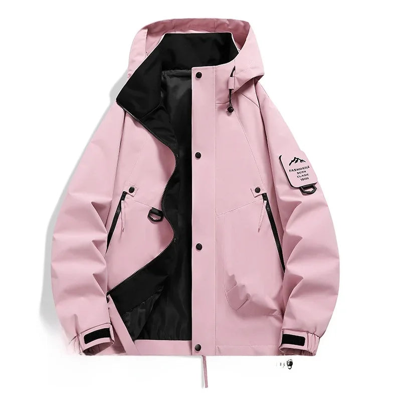 Veste d'extérieur pour homme Capuche Fermeture éclair