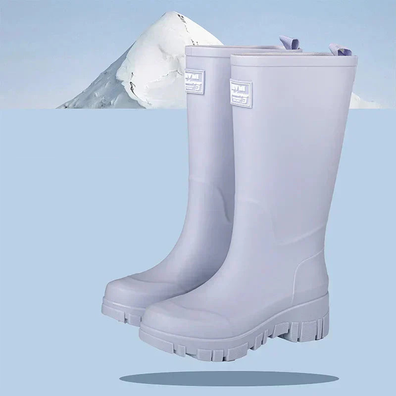 Chelsea Boots imperméables à talons blocs pour femme