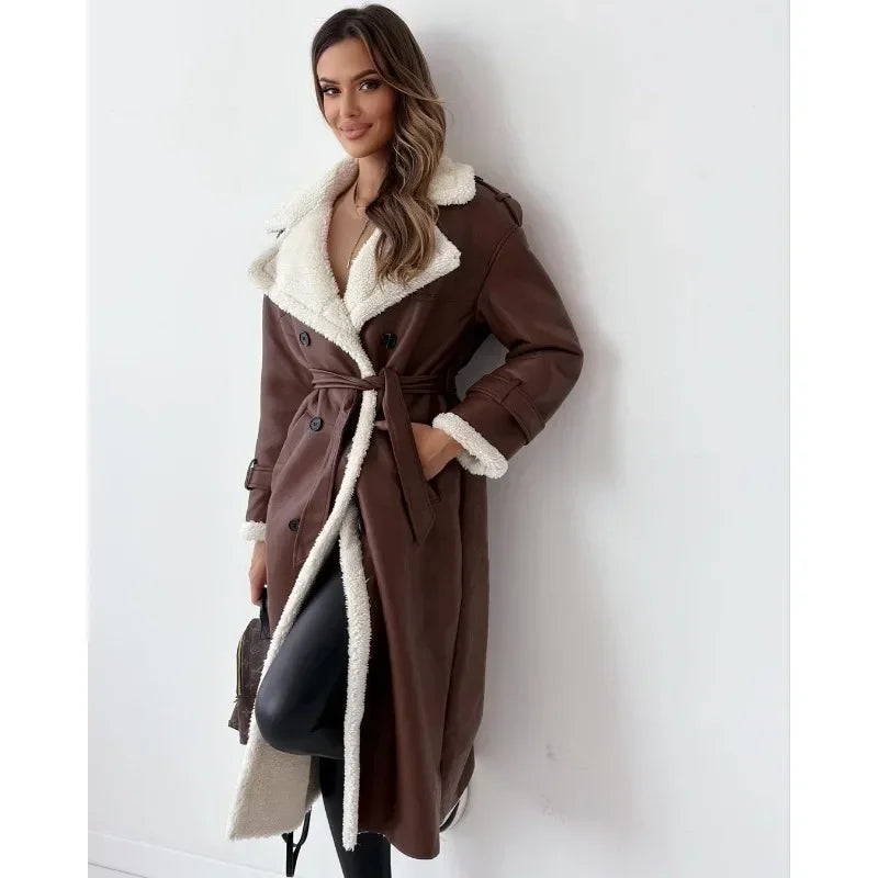 Élégant manteau d'hiver pour femme