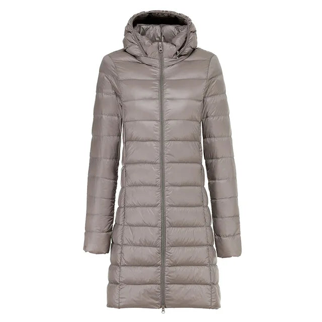 Veste d'hiver élégante et chaude en duvet