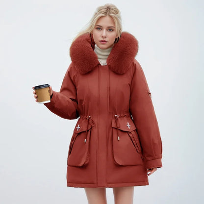 Veste élégante en fausse fourrure style moderne