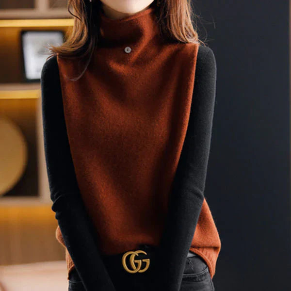 Veste à col roulé confortable pour femme