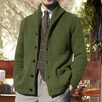 Finn gilet en maille avec boutons et poches