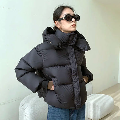 Dickgesteppte Winterjacke Damen Warm - IdealeKleiden