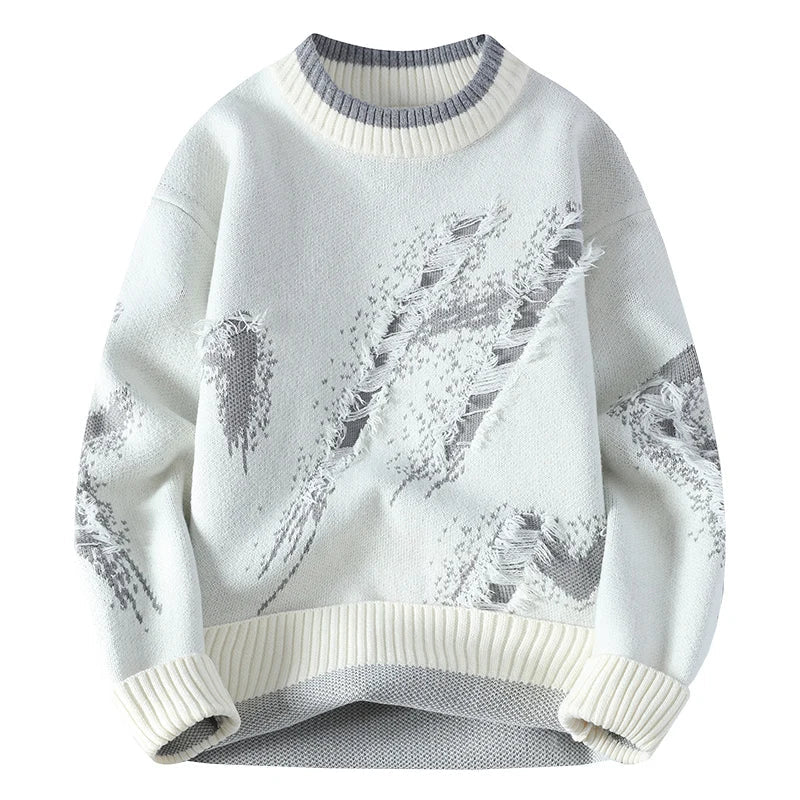 Pull homme style délavé moderne