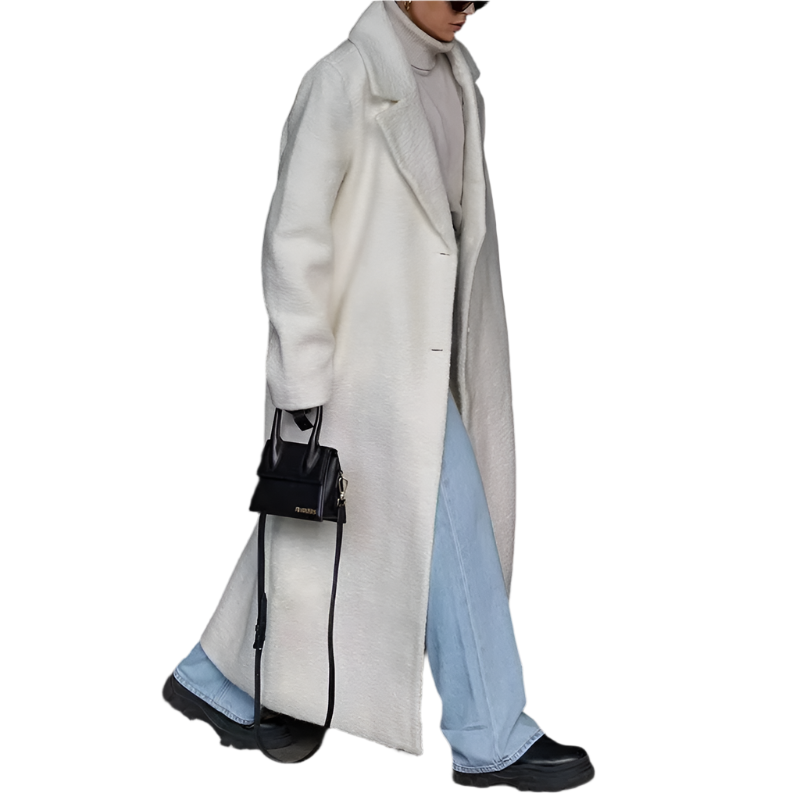 Manteau d'hiver femme chaud en peluche Parka