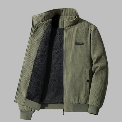 Veste d'hiver en velours côtelé pour hommes