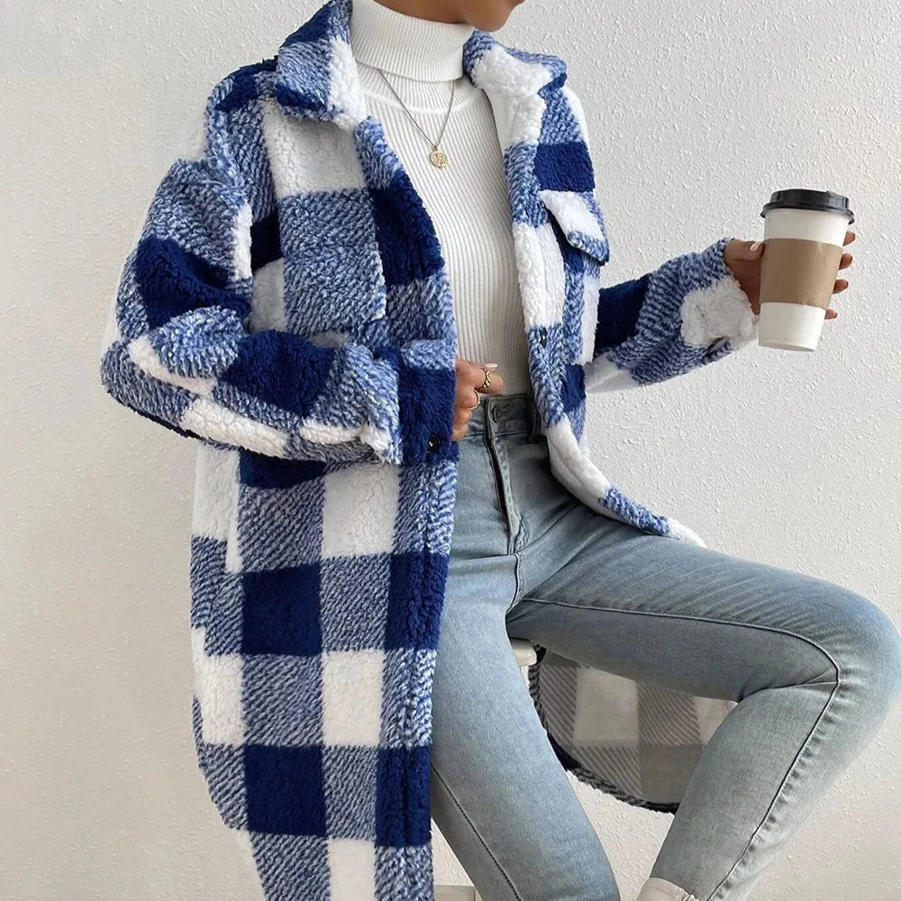Veste à carreaux moderne pour homme
