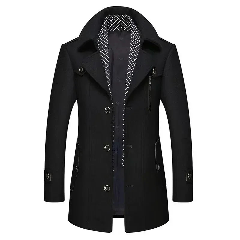 Manteau de costume élégant Classique Moderne Veste d'hiver