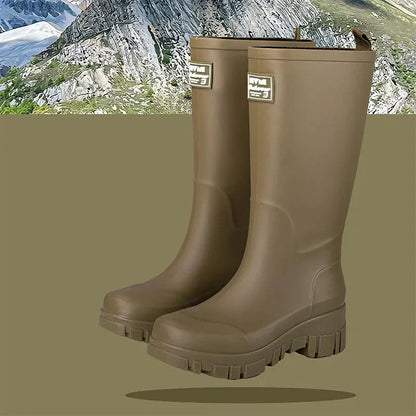 Chelsea Boots imperméables à talons blocs pour femme