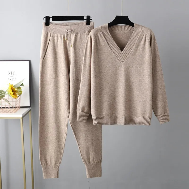 Ensemble pull tricoté doux et douillet