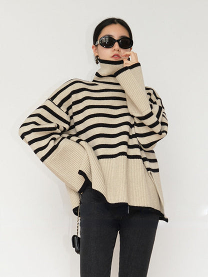 Pull rayé élégant pour femme