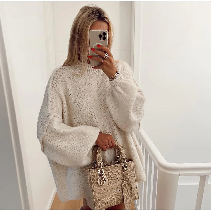 Pull Femme Doux Design Élégant Automne