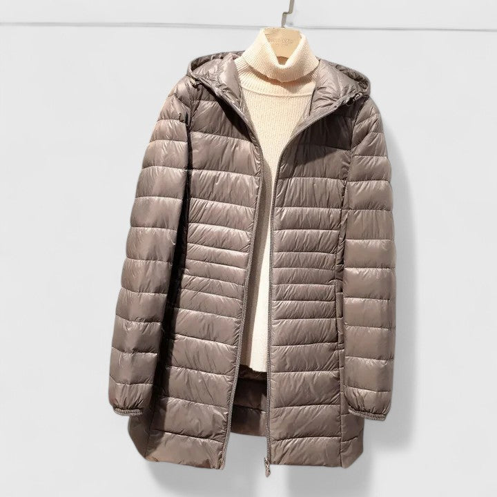 Manteau matelassé femme hiver chaud fermeture éclair