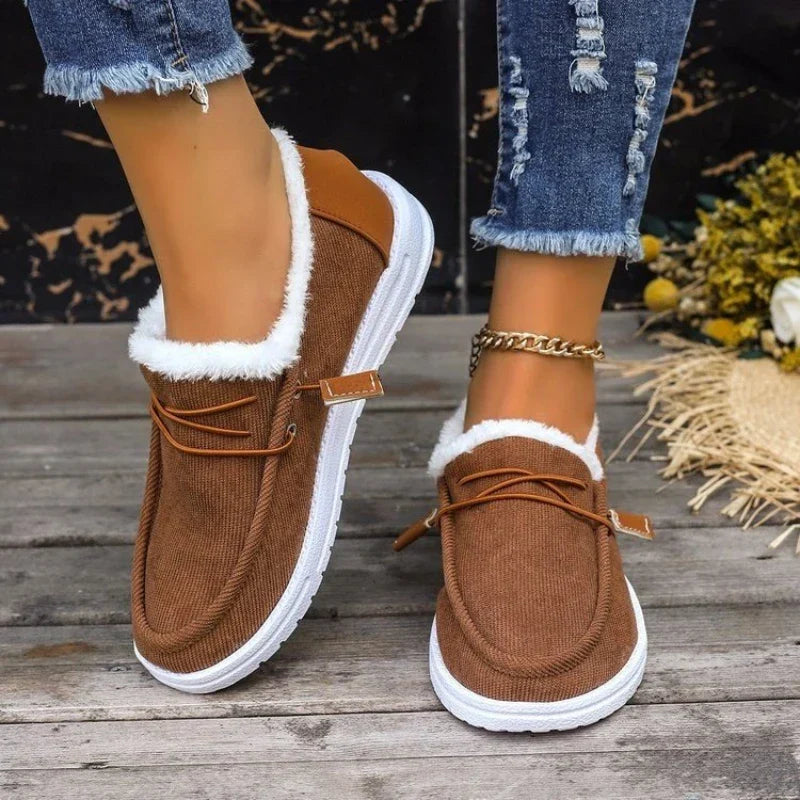 Chaussures d'hiver chaudes en velours doux