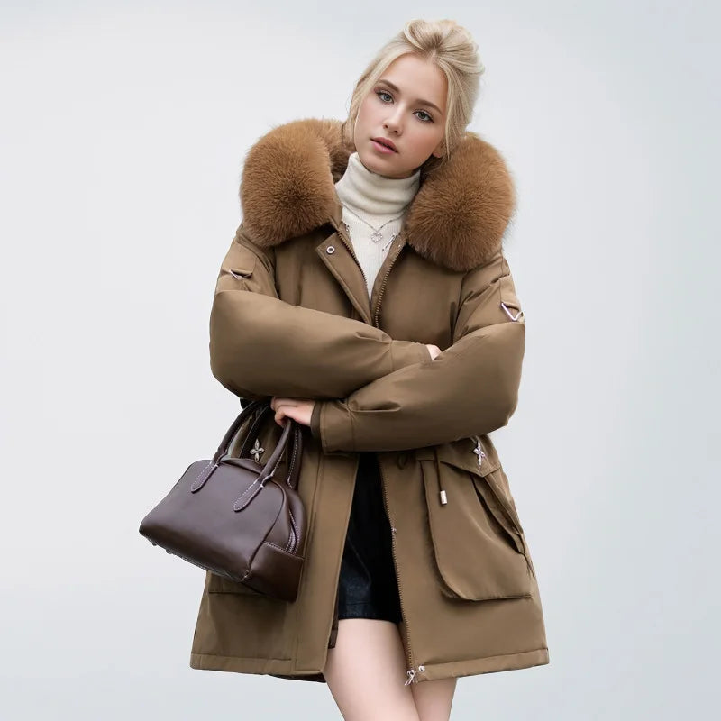 Veste élégante en fausse fourrure style moderne